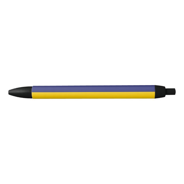 Caneta Preta Bandeira Maurícia (Frente)