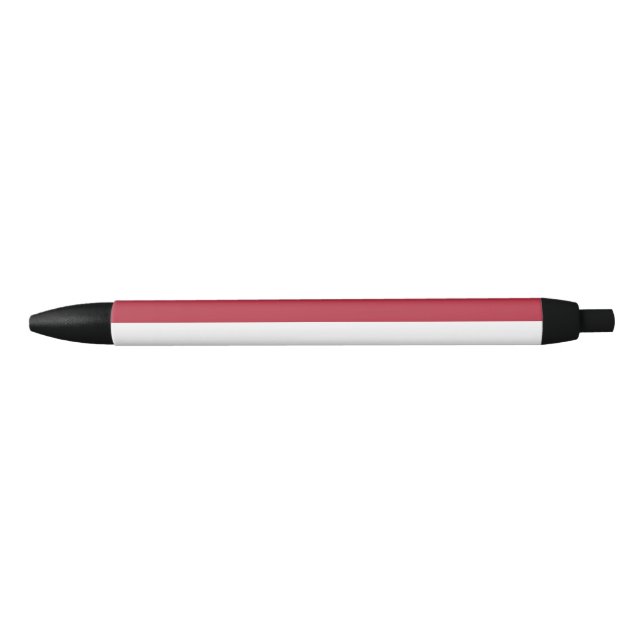 Caneta Preta bandeira Mônaco (Frente)