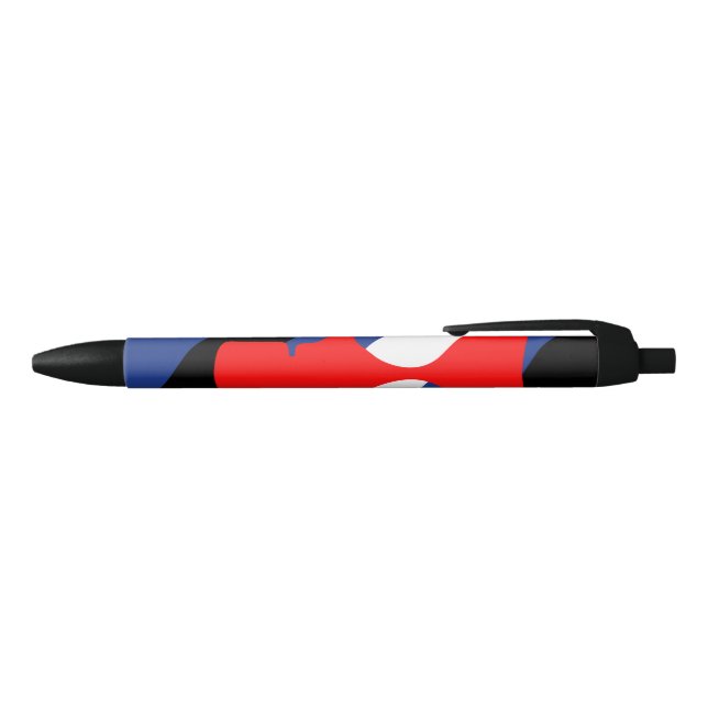 Caneta Preta Bandeira Orgulho Máscara (parte de cima)
