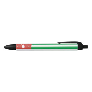 Caneta Preta Bandeira Patriótica da Abcázia