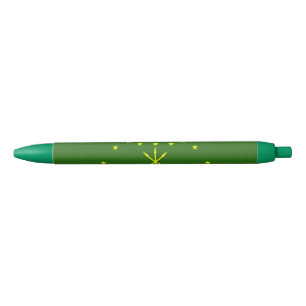 Caneta Preta Bandeira Patriótica da Adigueia