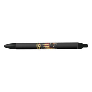 Caneta Preta Bandeira Vintage América Sem Reis 1776 18 de Outub