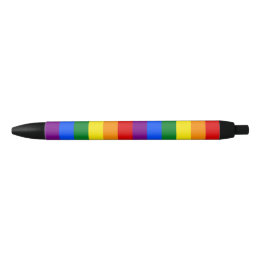 Caneta Preta Bandeiras do Arco-Íris LGBTQ+ para o Mês do Orgulh
