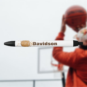 Caneta Preta Basquete Com Seu Nome