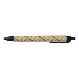 Caneta Preta Batik Parang, Padrão Indonésio, Javanês, Étnico