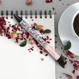 Caneta Preta Belas Borboletas Coloridas e Fofas para Estudantes