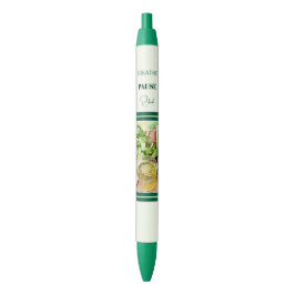 Caneta Preta Bem-Estar Verde-Menta & Autocuidado