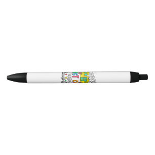 Caneta Preta Bem-vindo de Volta à Escola Feliz Primeiro Dia Pro