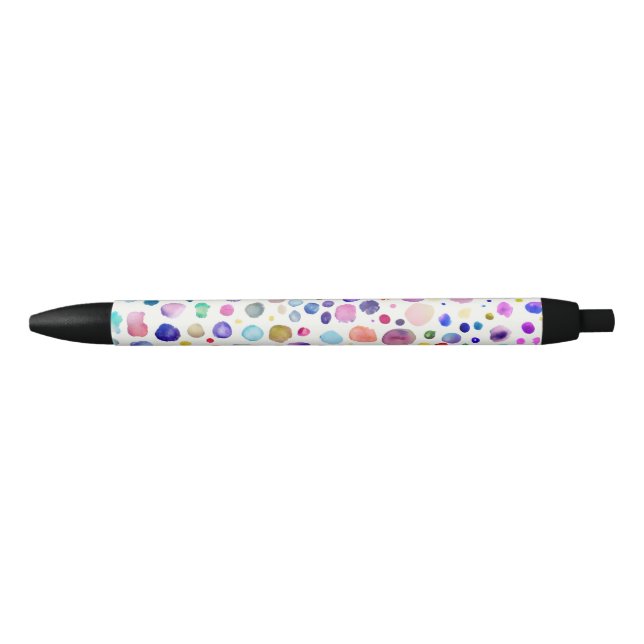 Caneta Preta Blobs de Aquarela (Frente)