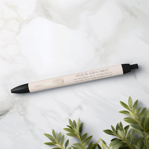 Caneta Preta Blush e Dourado Whisk Empresas de padaria ou res