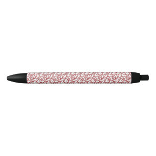 Caneta Preta Bolsa Chic de Tote Vermelho com Estampa para o Dia
