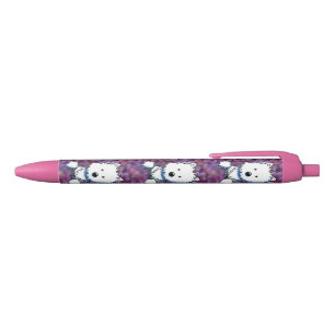 Caneta Preta Bolso Westies de KiniArt