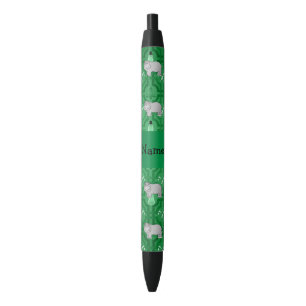 Caneta Preta Bonecos de neve conhecidos personalizados do verde