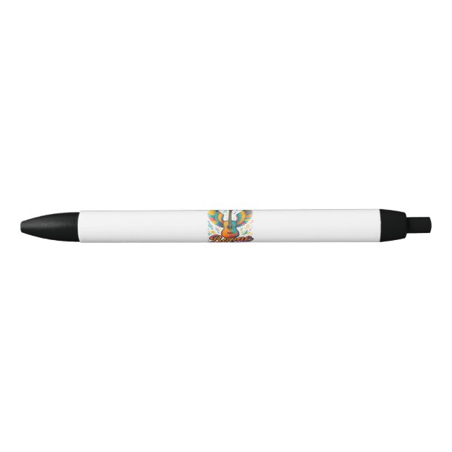 Caneta Preta Boone Guitar (Frente)