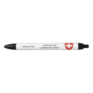 Caneta Preta Brasão suíça