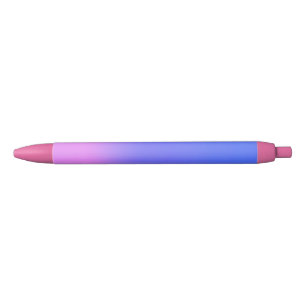 Caneta Preta breu azul rosa