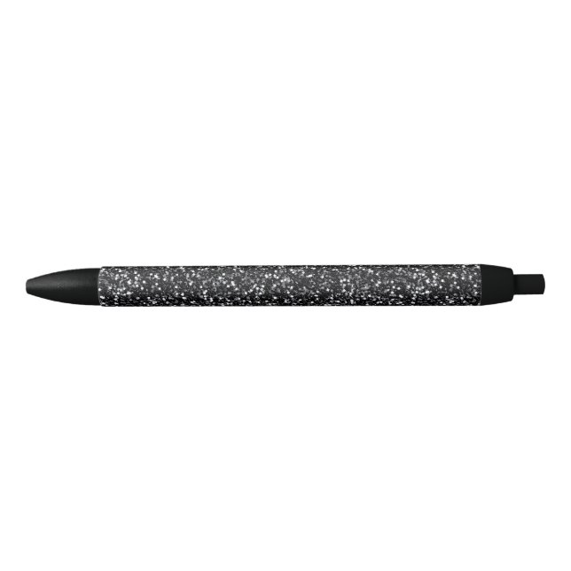 Caneta Preta Brilho Preto Cinza (Frente)