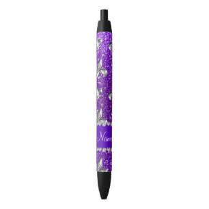 Caneta Preta Brilho roxo do índigo conhecido feito sob