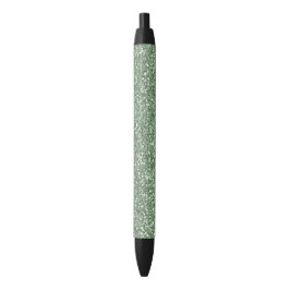 Caneta Preta Brilho verde Sparkling do falso