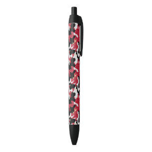 Caneta Preta Brilho Vermelho Branco Preto Camuflagem Amantes Ca