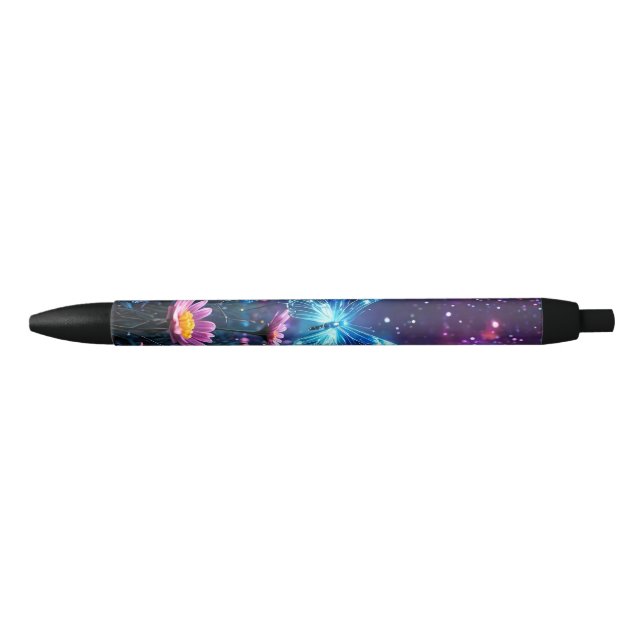 Caneta Preta Butterfly Paradise (Frente)