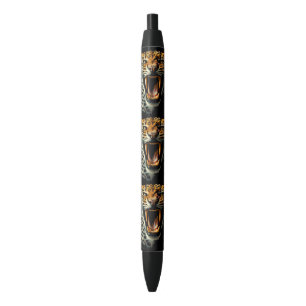 Caneta Preta Cabeça de ataque com picos-leopardo