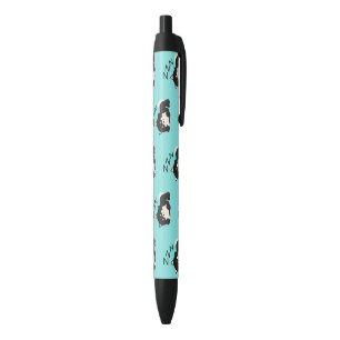 Caneta Preta Cachorro Pomerânia Adormecido Amante de Animais ZZ