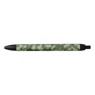 Caneta Preta Camo Verde