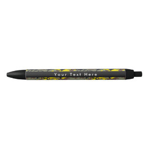Caneta Preta Camuflagem Amarela e Marrom, Militar, Exército
