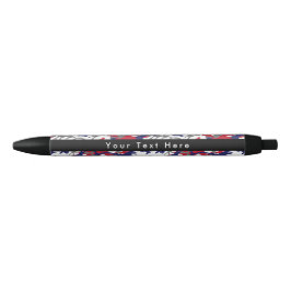 Caneta Preta Camuflagem, Azul Branco Vermelho Cinza, Militar, E