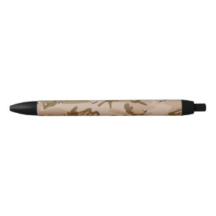 Caneta Preta Camuflagem Do Deserto Com Pebolhas, Militares, Exé