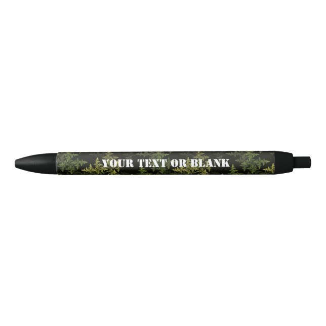Caneta Preta Camuflagem Fractal (Frente)