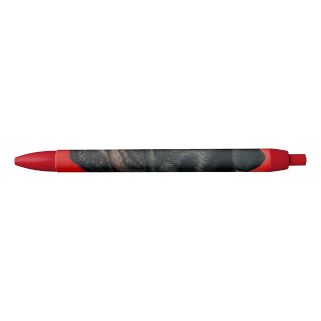 Caneta Preta cão rojo (Frente)