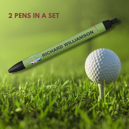 Caneta Preta Cara de Golf Sinalizador de Carrinho Personalizado