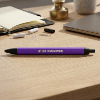Caneta Preta Carregar imagem personalizada - Adicione a sua par
