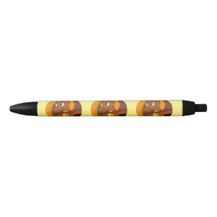 Caneta Preta Cartografia do dragão laranja