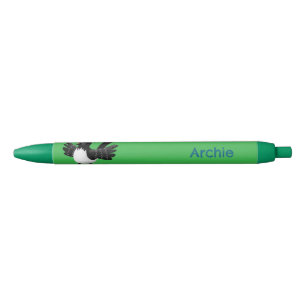 Caneta Preta Cartoon australiano Willie Wagtail personalizado