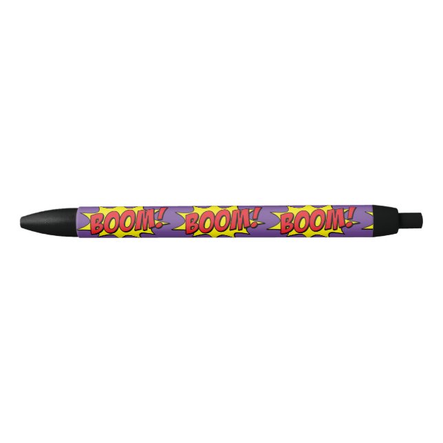 Caneta Preta Cartoon Boom Thunder_Cove  (Frente)