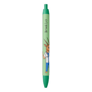 Caneta Preta Cartoon médico de antílope Gemsbok