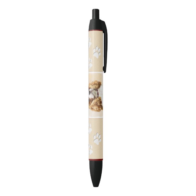 Caneta Preta Cavalier King Charles Spaniel Original (parte de inferior (Vertical))