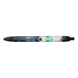 Caneta Preta Celestial Lunar Wild Wolf
