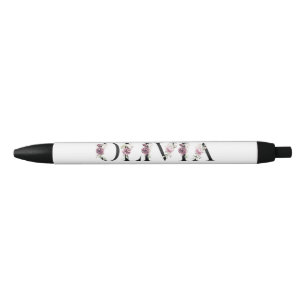 Caneta Preta Chamo-me Olivia. Chamo-me Olivia.