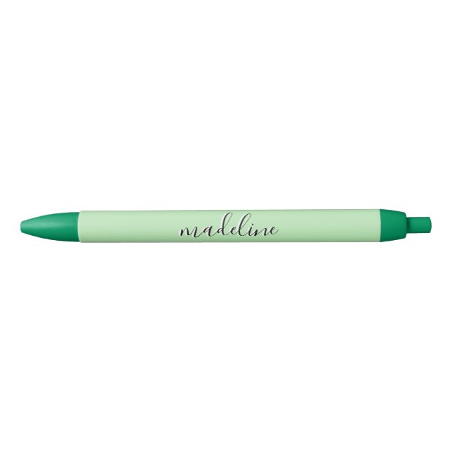 Caneta Preta Chic Celadon Green Calliographic name (Frente)