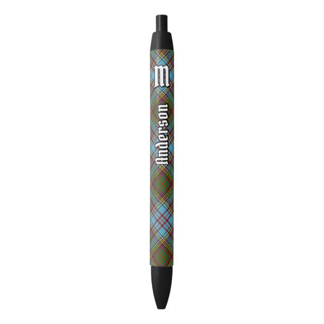 Caneta Preta Clan Anderson Tartan Ink Pen (Frente Vertical)