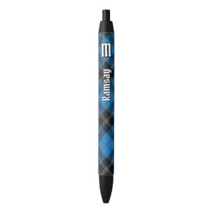 Caneta Preta Clan Ramsay Blue Hunting Tartan