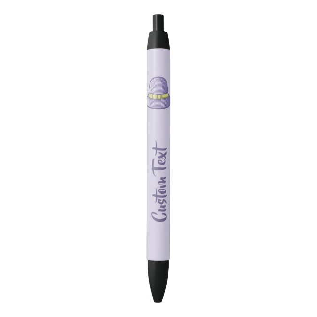 Caneta Preta Cloche Hat Lilac (Frente Vertical)