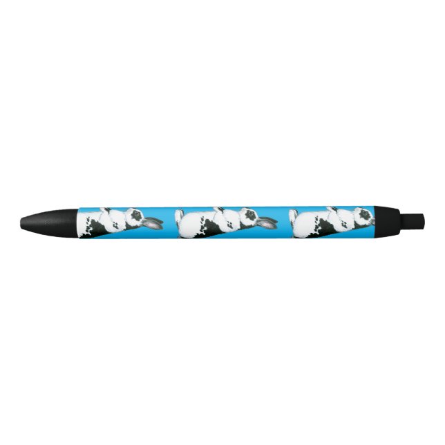 Caneta Preta Coelho: Preto e Branco (Frente)