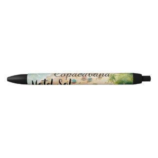 Caneta Preta Cojín Playero Personalizable Copacabana Hotel Sol