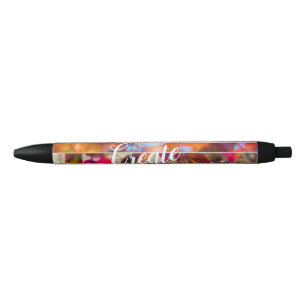 Caneta Preta Colagem de Arte Natureza com Strike