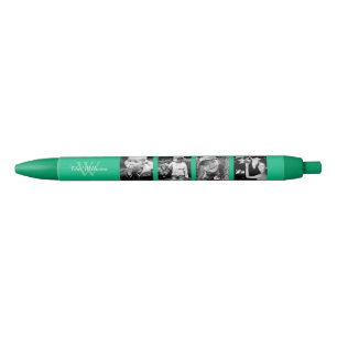 Caneta Preta Colagem de Fotos Personalizada da Família